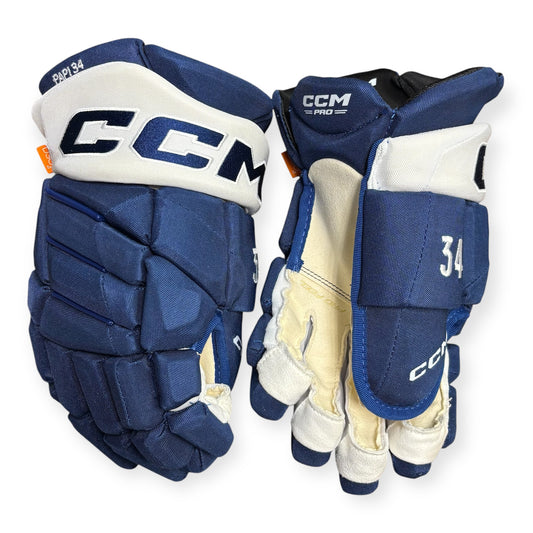 CCM Jetspeed FT1 - Pro Stock Hockey Glove - Toronto Maple Leafs - Auston Matthews