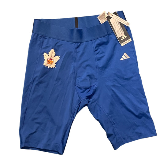 Adidas Men’s Techfit 10" Compression Shorts HP0613 - Royal Blue - Toronto Marlies Issued