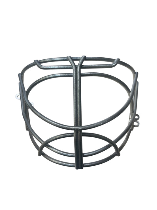 Bauer Non-Certified Cat Eye Pro Stock Goalie Cage - Metallic Silver - Used