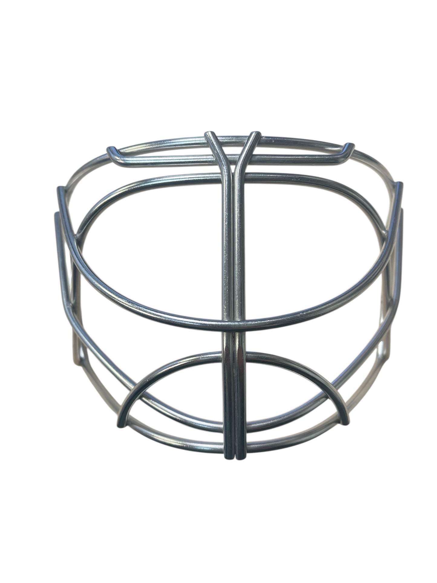 Bauer Non-Certified Cat Eye Pro Stock Goalie Cage - Silver